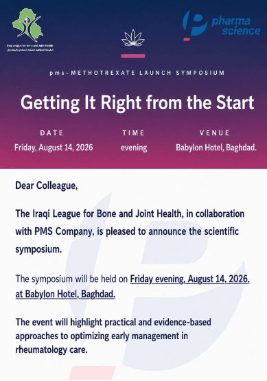 Baghdad to Host “Getting It Right from the Start” Rheumatology Symposium